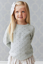 Load image into Gallery viewer, Dotty knit jumper - ocean spray marle