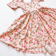 Load image into Gallery viewer, High-low twirl dress - peachy pink floral
