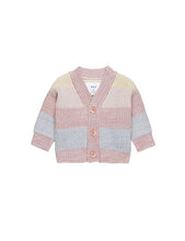 Load image into Gallery viewer, Rainbow stripe knit cardi