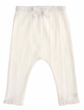 Load image into Gallery viewer, Organic cotton pointelle leggings - off-white