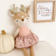 Load image into Gallery viewer, Fleurette fawn linen doll