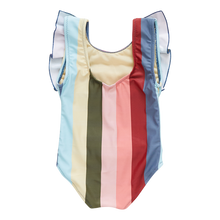Load image into Gallery viewer, Girls Quinn suit - multi wide stripe