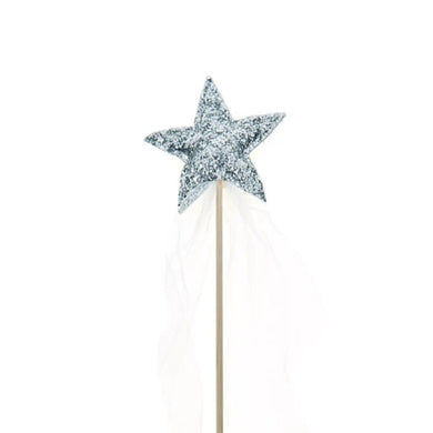 Silver / white glitter sparkle magic wand