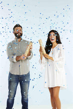 Load image into Gallery viewer, Gender reveal confetti cannon - blue