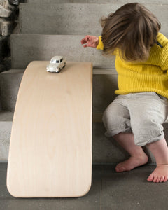 Wobbel original balance board with felt in baby mouse