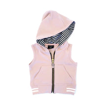 Load image into Gallery viewer, Zip hooded vest - blush