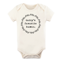 Load image into Gallery viewer, Daddy’s favorite human short sleeve onesie