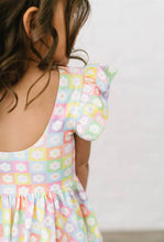 Load image into Gallery viewer, Olivia dress in floral blocks