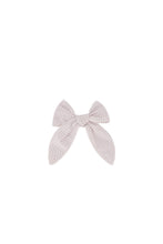 Load image into Gallery viewer, Organic cotton bow - gingham lilac