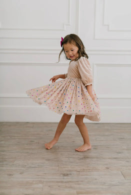Diana dress in confetti cream