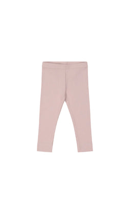 Organic cotton modal leggings - powder pink