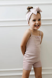 Organic cotton modal singlet - rosie