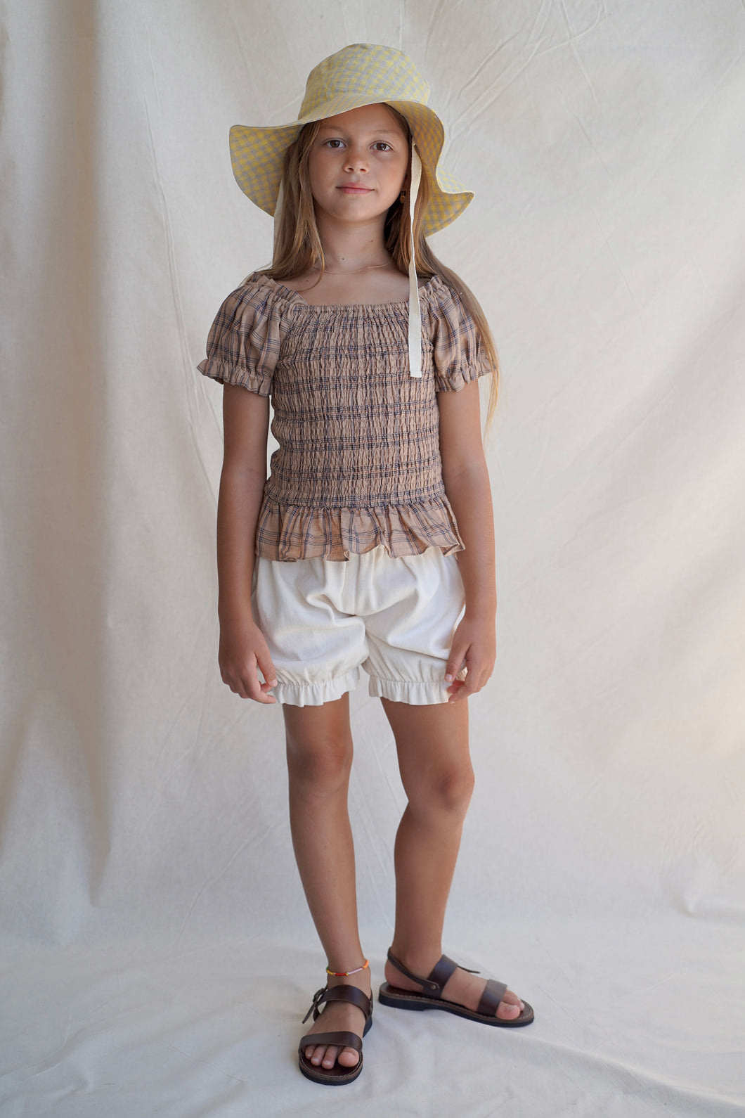 Sirene blouse - tartan picnic