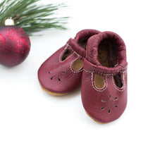 Load image into Gallery viewer, Cranberry t-strap shoes