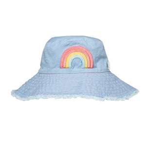 Rainbow bright sun hat 3-6yrs