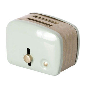Miniature toaster and bread - mint