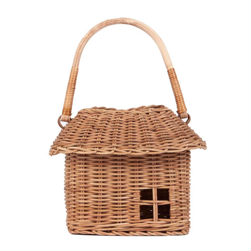 Rattan hutch small basket