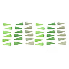 Load image into Gallery viewer, Mandala pieces - green cones