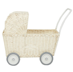 Rattan strolley - chalk