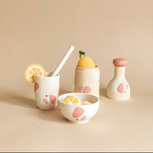 Load image into Gallery viewer, Handmade play set with knitted lemons 8pcs limited edition
