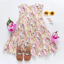 Load image into Gallery viewer, Girls rue dress - multi ditsy floral