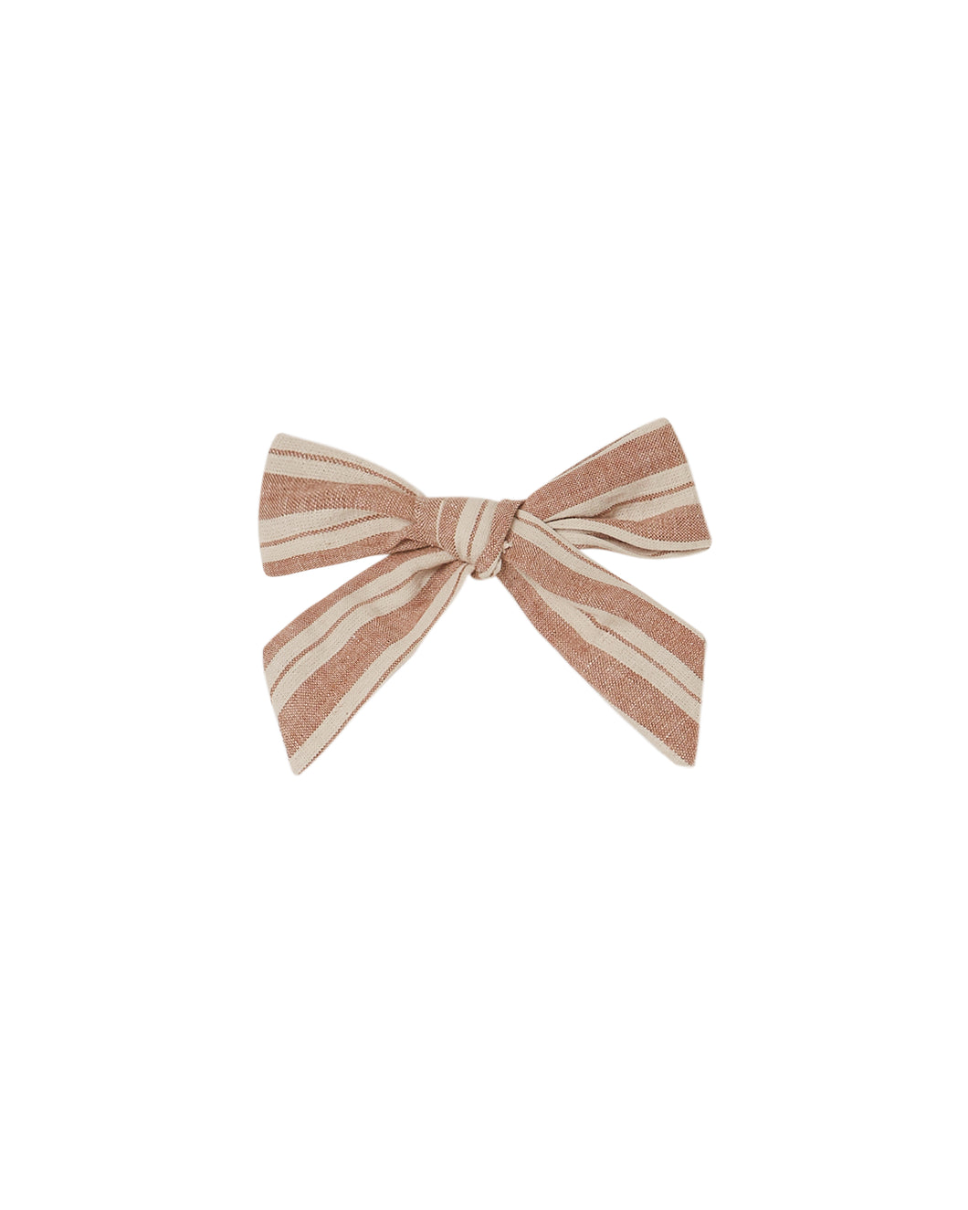 Girl bow - stone stripe