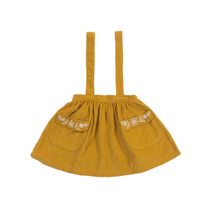 Adelaide suspender skirt - mustard