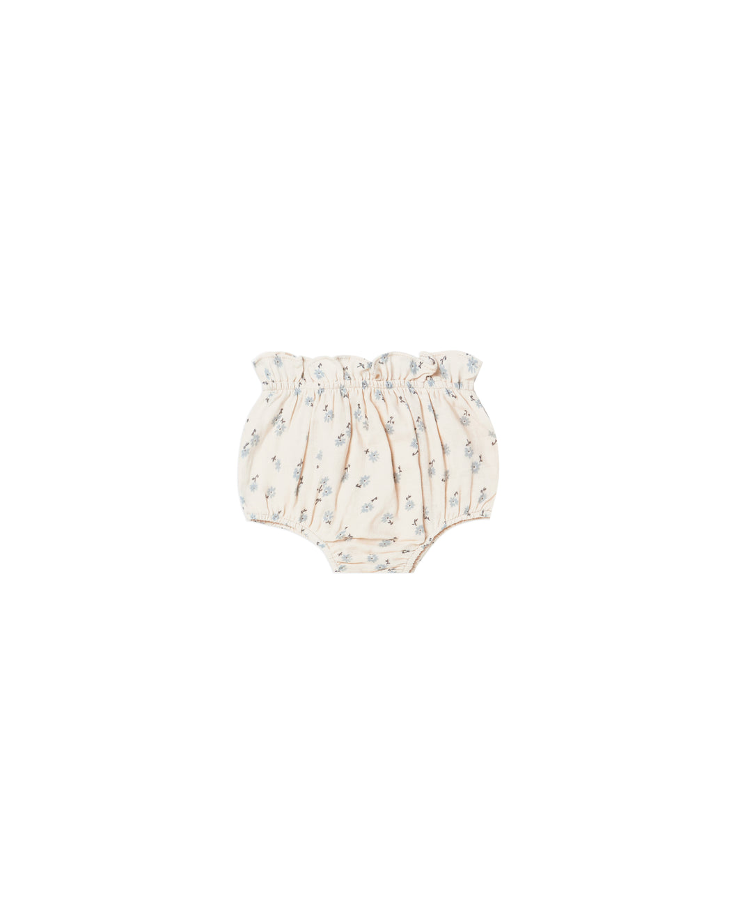 Nellie ruffle bloomer - blue ditsy