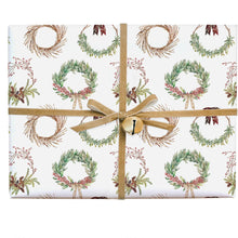 Load image into Gallery viewer, Wreath gift wrap roll
