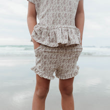 Load image into Gallery viewer, Organic rosemary frill shorts