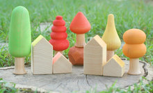 Load image into Gallery viewer, 7 little houses - rainbow