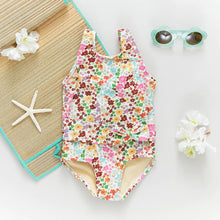 Load image into Gallery viewer, Girls jaymes suit - multi ditsy floral