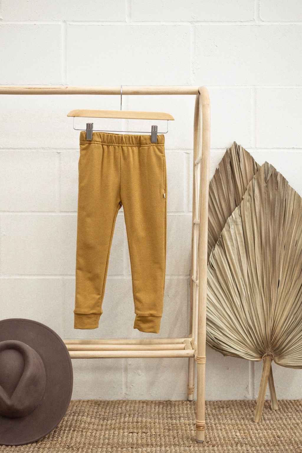 Terry joggers - mustard