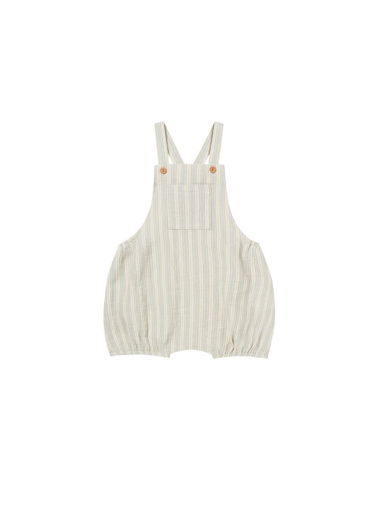 Quincy Mae Hayes overalls - sky stripe