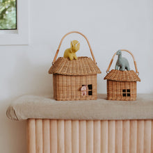 Load image into Gallery viewer, Rattan hutch small basket