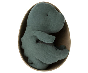 Gantosaurus in egg, small - dark petrol