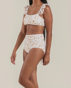 High waisted bikini bottom