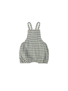 Hayes romper - sea green gingham