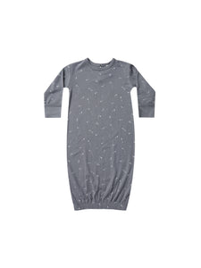 Quincy Mae bamboo baby gown - night sky