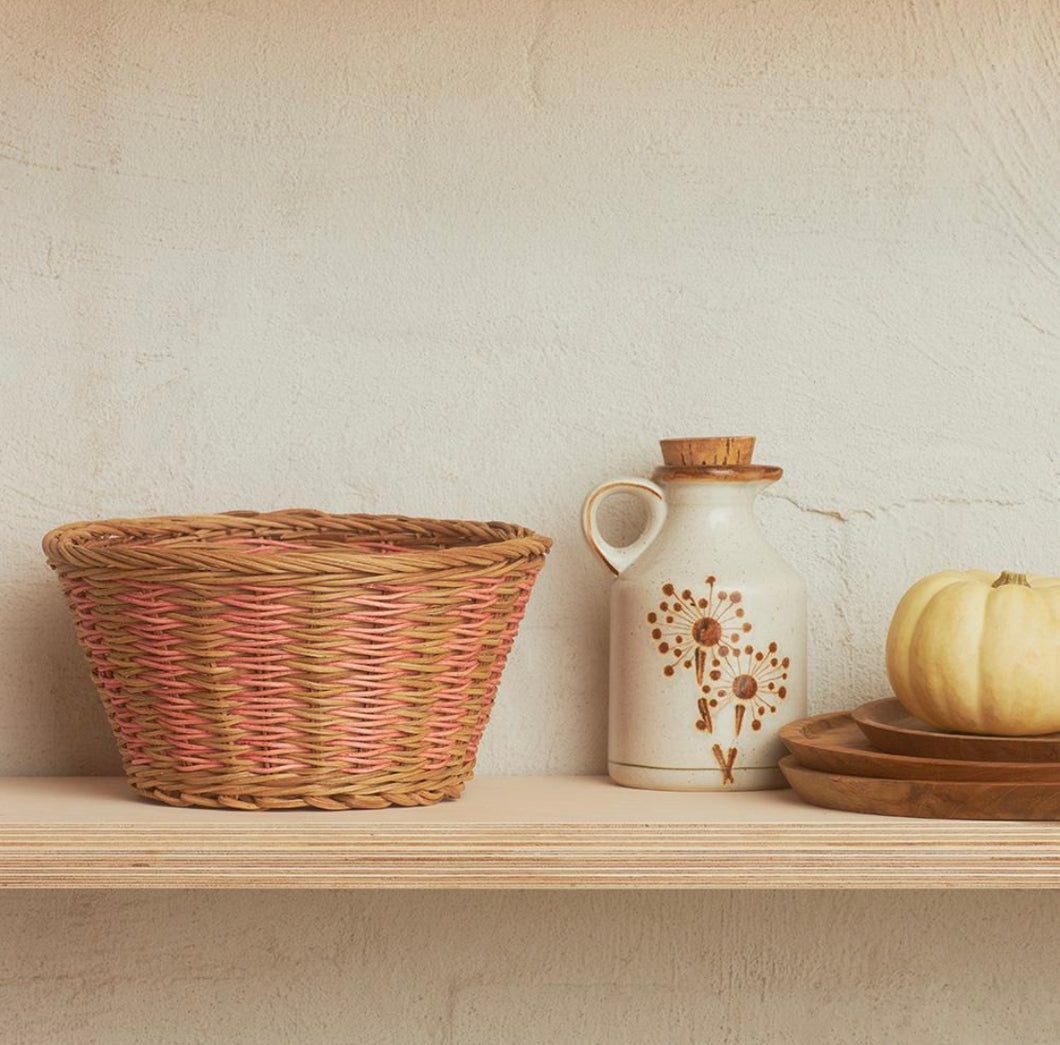 Kiki rattan display bowl