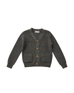 Button cardigan - charcoal