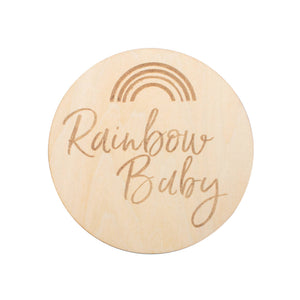 Rainbow Baby milestone disc