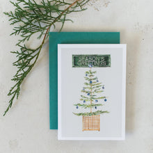 Load image into Gallery viewer, Silver tip holiday card