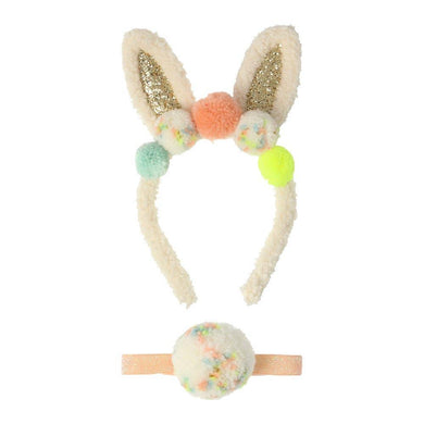 Pompom bunny ear dress up