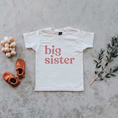 Big sister organic kids tee