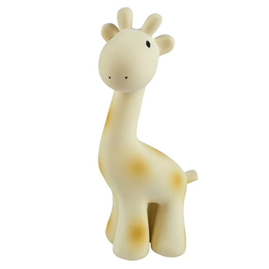 Giraffe - natural organic rubber teether, baby rattle & bath toy
