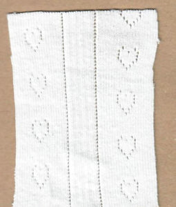 Organic cotton pointelle t-shirt - off-white