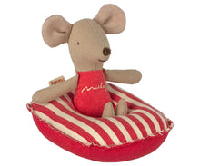 Load image into Gallery viewer, Rubber boat, small mouse - red stripe