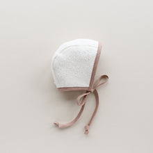 Load image into Gallery viewer, Wren linen bonnet - Sherpa lined