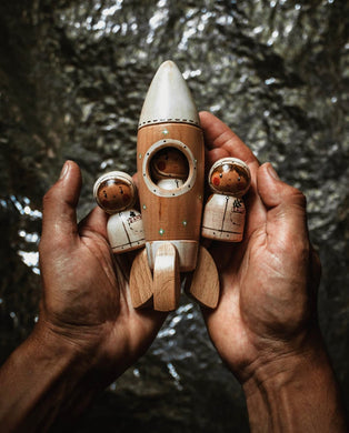 Wooden astronaut